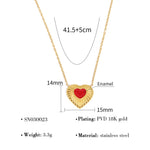 Load image into Gallery viewer, Vintage Drip Heart Ear Climber Crystal Titanium Steel S5P059