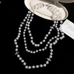 Load image into Gallery viewer, Vintage Multi-Layer Pearl Saturn Necklace Women N6H145
