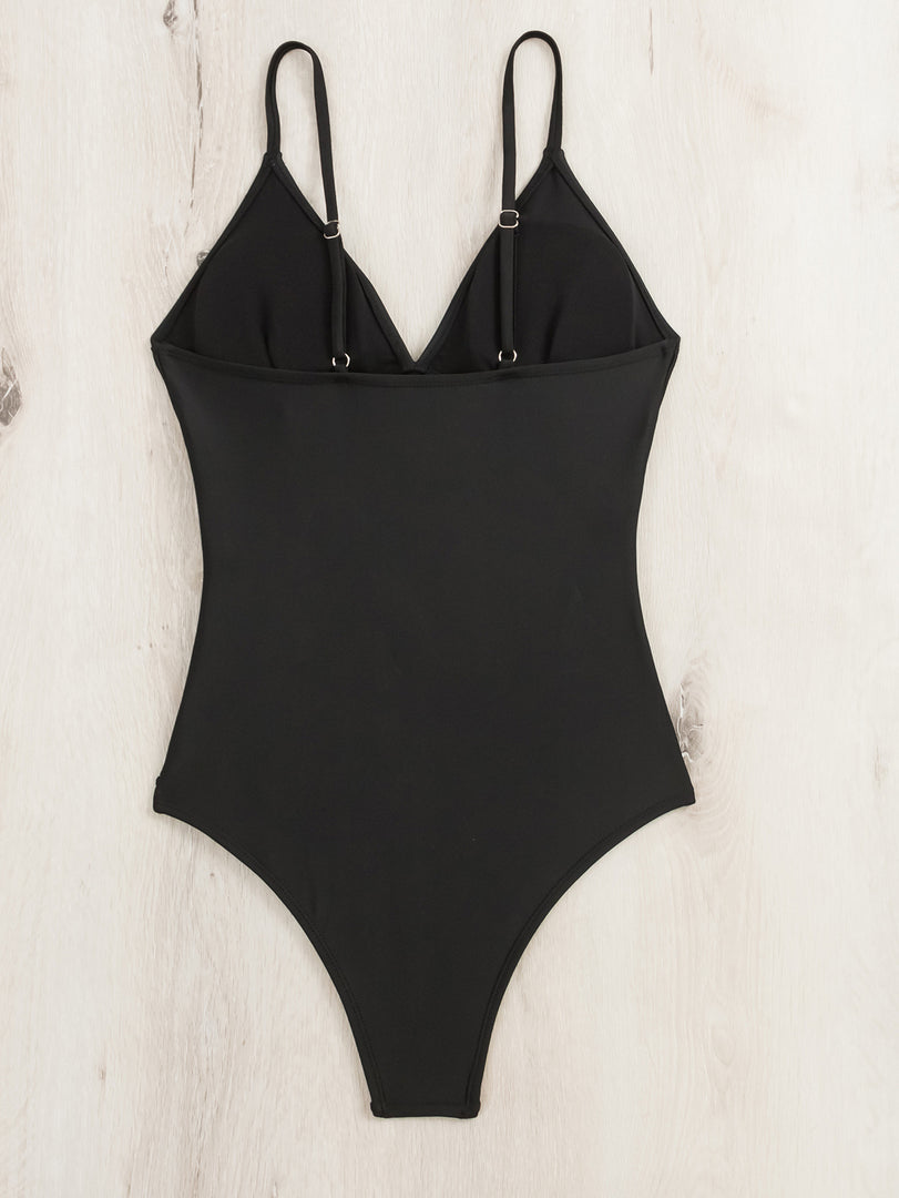 One-Piece V-Neck Swimwear Women N6C287