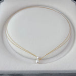 Load image into Gallery viewer, Mother-Daughter Pearl Double Layer Floating Choker N6H162