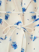 Load image into Gallery viewer, Floral Print Lapel Belted Blazer Women N6D029