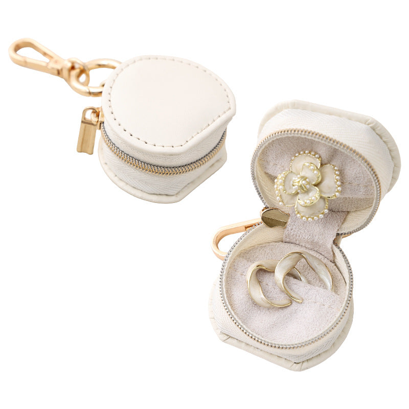 Compact PU Travel Jewelry Organizer Hanging Hook S5P400