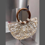 Load image into Gallery viewer, Handmade Natural Shell Bag Fairy Tote Clutch N6F143