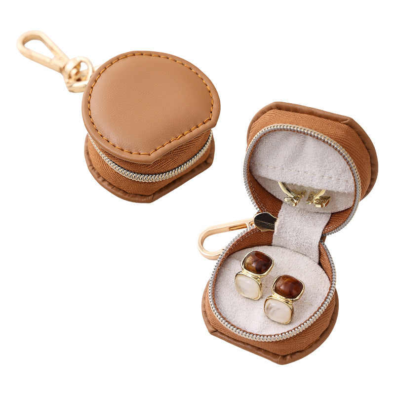 Compact PU Travel Jewelry Organizer Hanging Hook S5P400