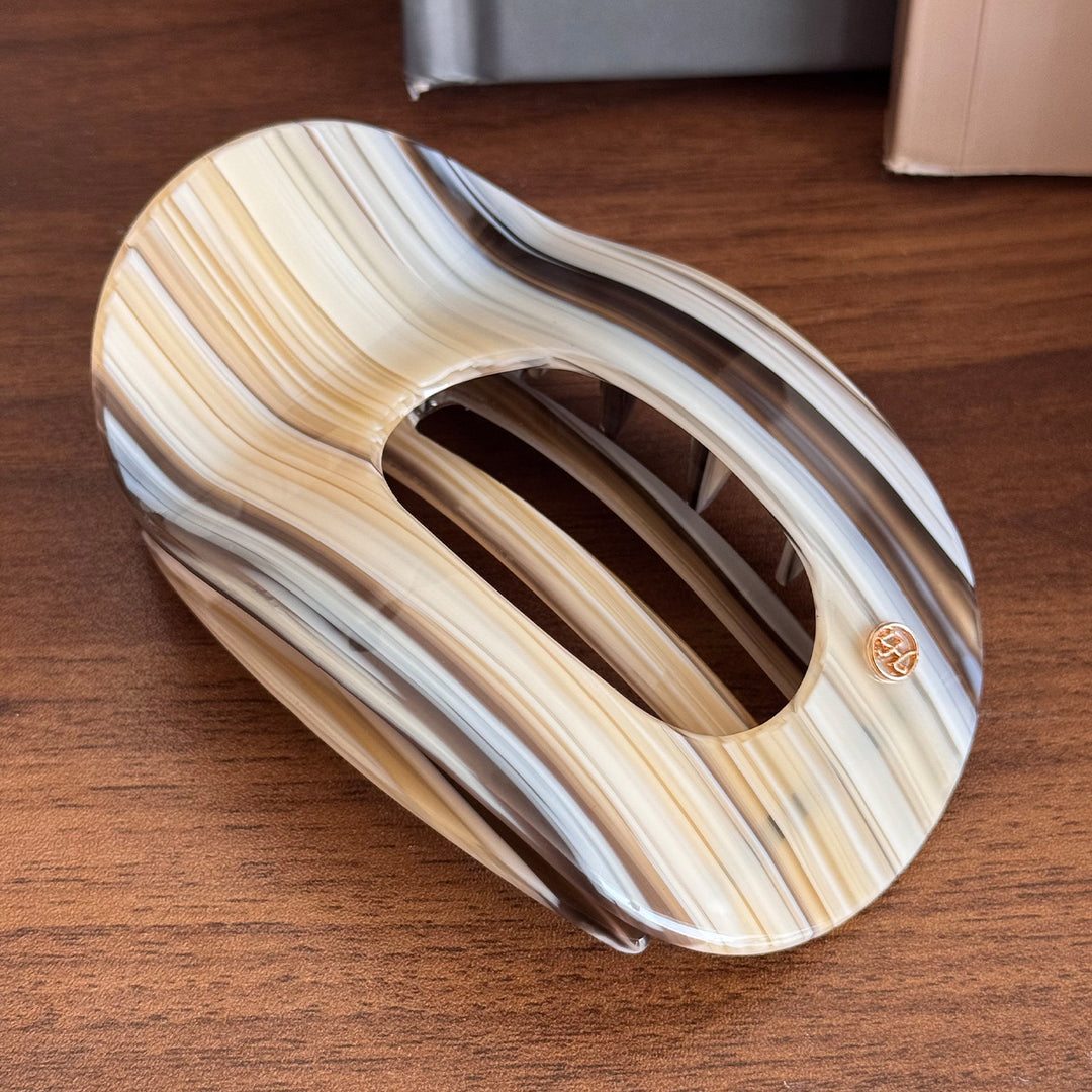 Retro Flat Acetate Hair Claw Clip Women N6C347