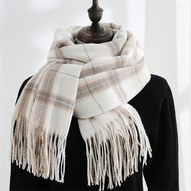Woven Fringe Faux Cashmere Wrap M5A230