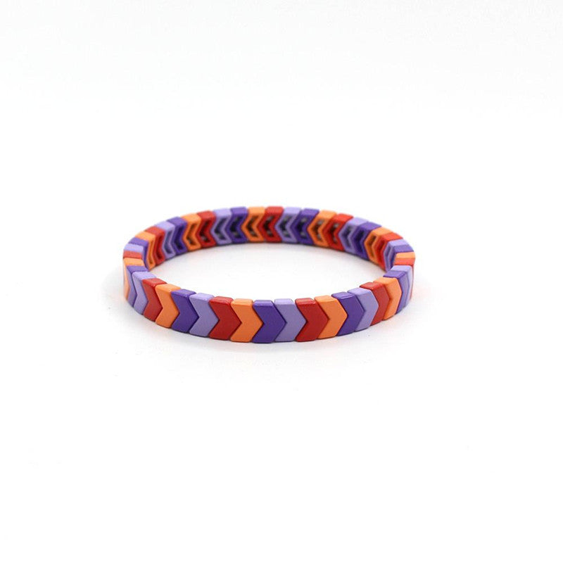 Arrow Bead Gradient DIY Bracelet Alloy Modular Fade S5P259