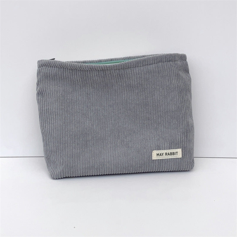 Corduroy Cosmetic Organizer Multi Compartment  S5P323