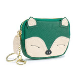 Load image into Gallery viewer, Cartoon Fox Embroidery Leather Coin Purse N6G052