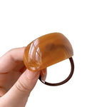 Load image into Gallery viewer, Arc Shaped Acetate Hair Tie Elastic Core S5P449
