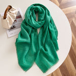 Load image into Gallery viewer, Lightweight Solid Raw Edge Shawl Scarf Women Travel N6H246