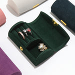 Load image into Gallery viewer, Portable Boucle Fleece Jewelry Box Multi Color S5P949