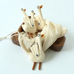 Load image into Gallery viewer, Cute Fabric Goose Brooch Hand Embroidered Beige N6G020