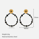 Load image into Gallery viewer, Bohemian Crystal Earrings Steel Multi Tone Earrings S5P087

