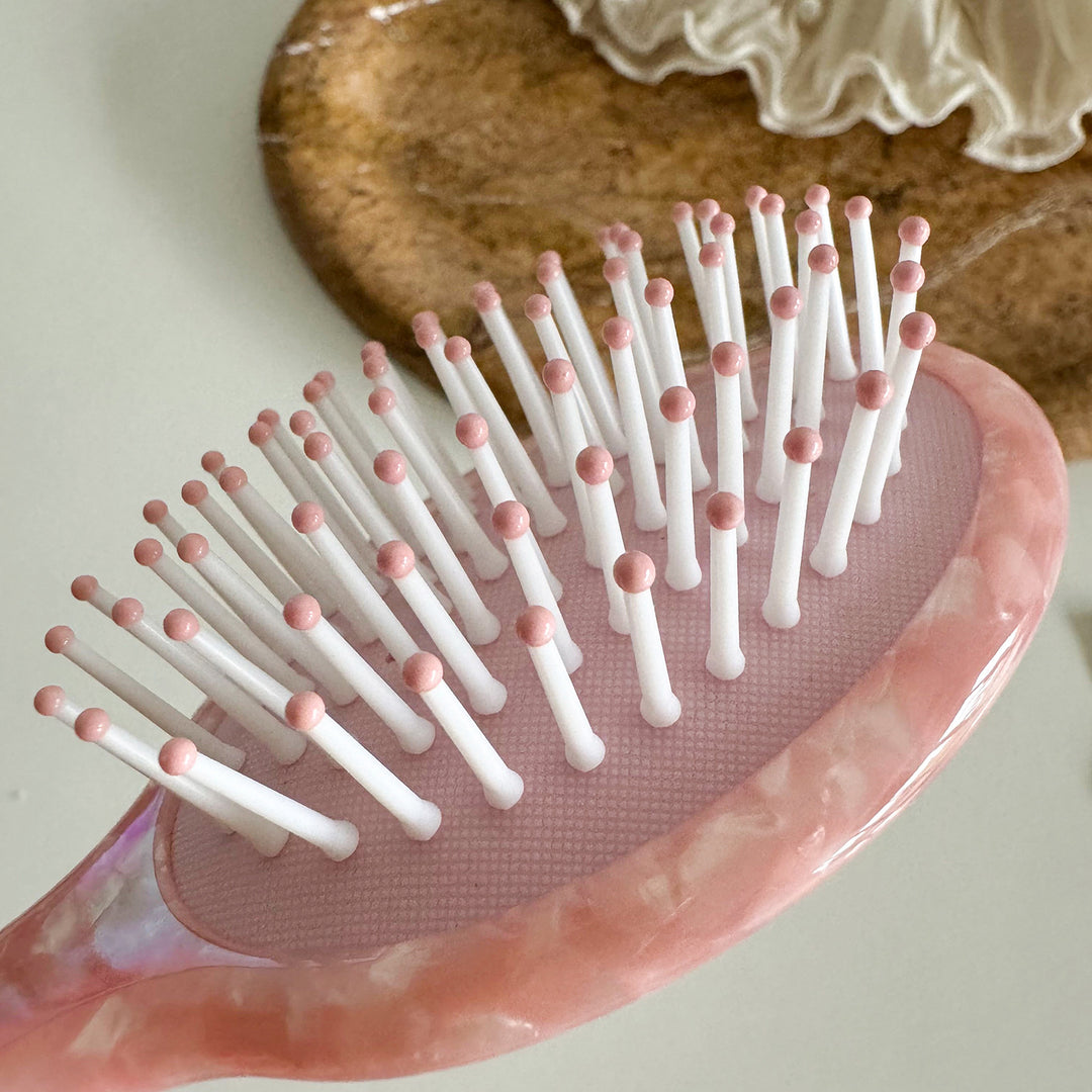 Acetate Air Cushion Hair Brush with Rhinestone N6C344