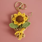 Load image into Gallery viewer, Intricate Crochet Bouquet Bag Charm Handmade N6G035