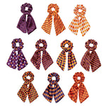 Load image into Gallery viewer, Halloween Velvet Streamer Scrunchie Ponytail Holder N6H203
