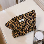 Load image into Gallery viewer, Leopard Print Canvas Zipper Organizer Horizontal S5P367