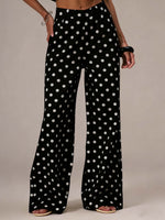 Load image into Gallery viewer, Polka Dot Loose Fit Mid Rise Denim Jeans N6F031