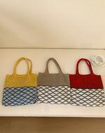 Load image into Gallery viewer, Crochet Openwork Boho Hobo Bag Women N6C051