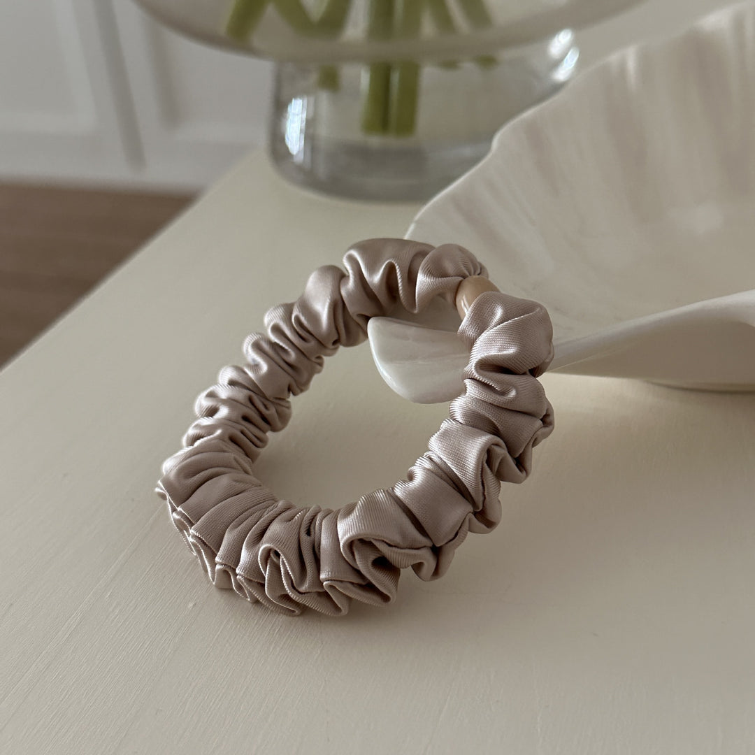 Satin Scrunchie Low Saturation Elegant Hair Tie N6F127
