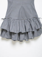 Load image into Gallery viewer, Layered Gingham Dress Women N6D126