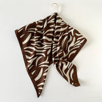 Load image into Gallery viewer, Animal Print Silk Scarf 90cm Square Lightweight Shawl N6G219