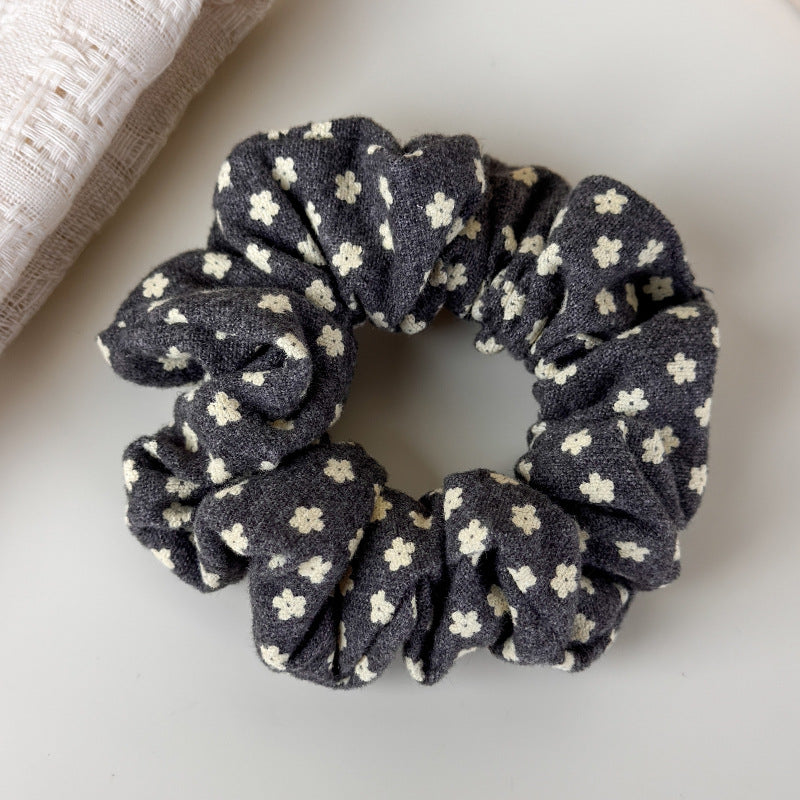 Womens Vintage Floral Fabric Scrunchie N6K021