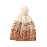 Load image into Gallery viewer, Cable Knit Pure Wool Beanie with Pom Pom M5A142