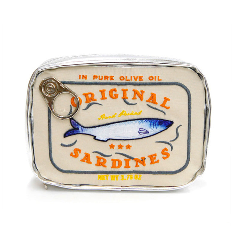 Sardine Can Cat Design Makeup Pouch N6E058