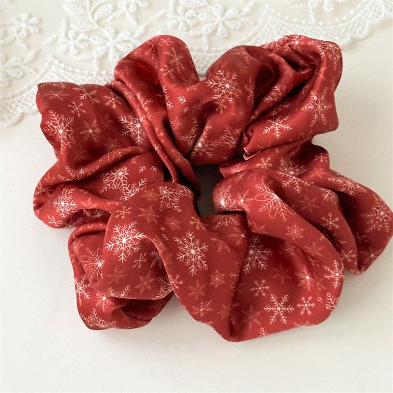 Womens Christmas Satin Scrunchie N6K006