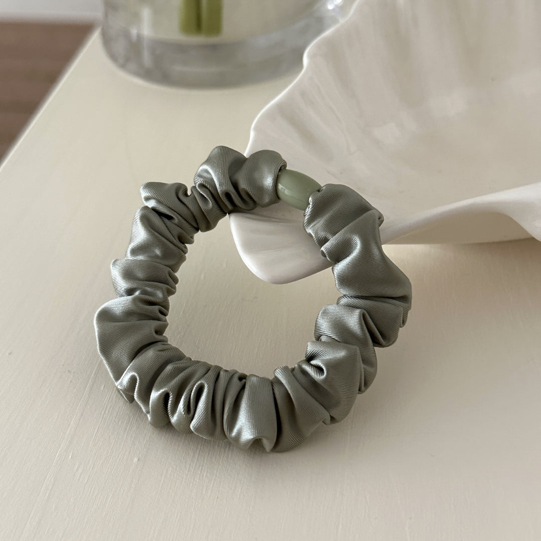 Satin Scrunchie Low Saturation Elegant Hair Tie N6F127
