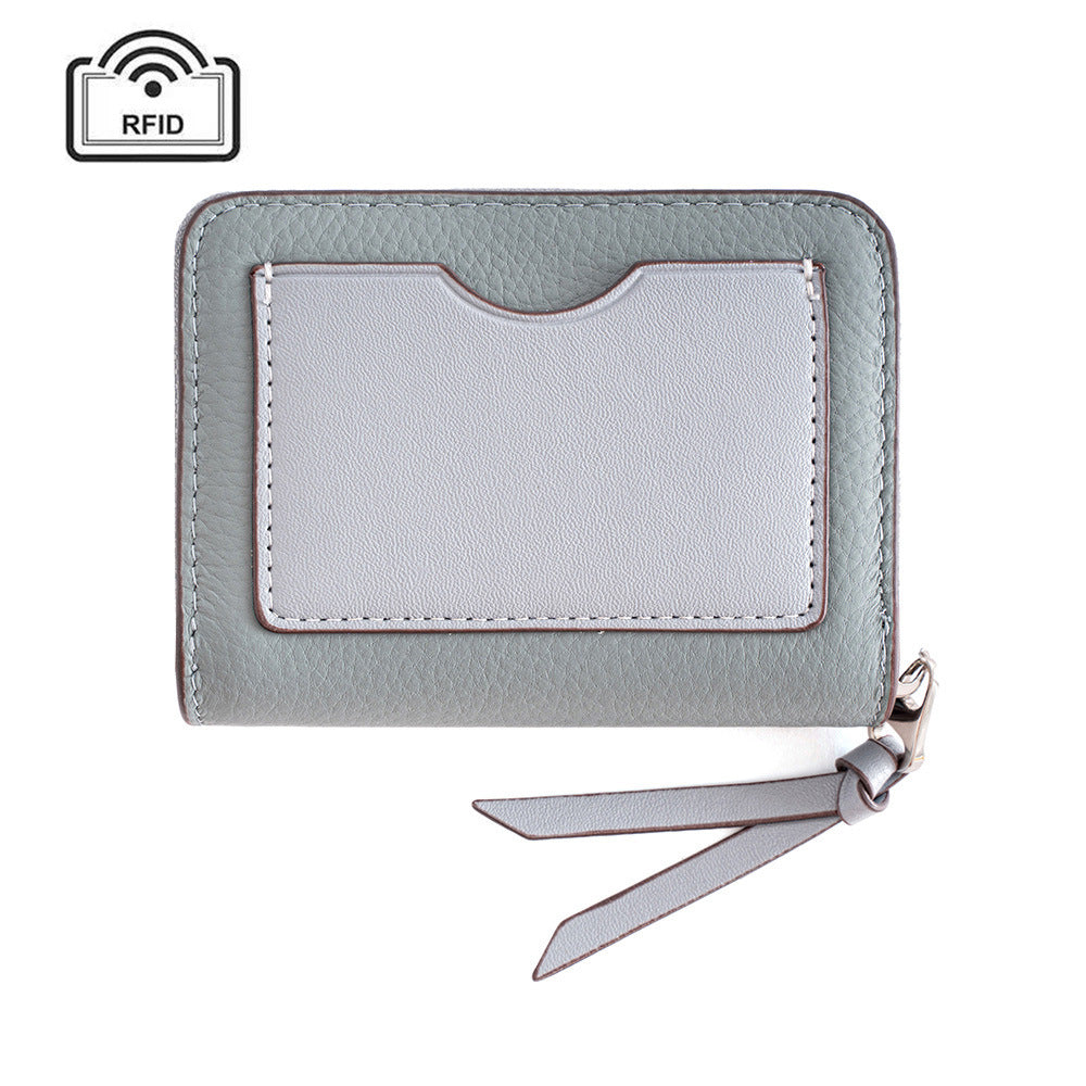 Genuine Leather Accordion Card Wallet Women N6D027
