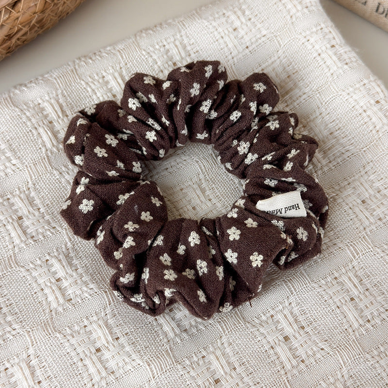 Womens Vintage Floral Fabric Scrunchie N6K021