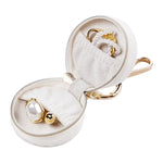 Load image into Gallery viewer, Compact PU Travel Jewelry Organizer Hanging Hook S5P400
