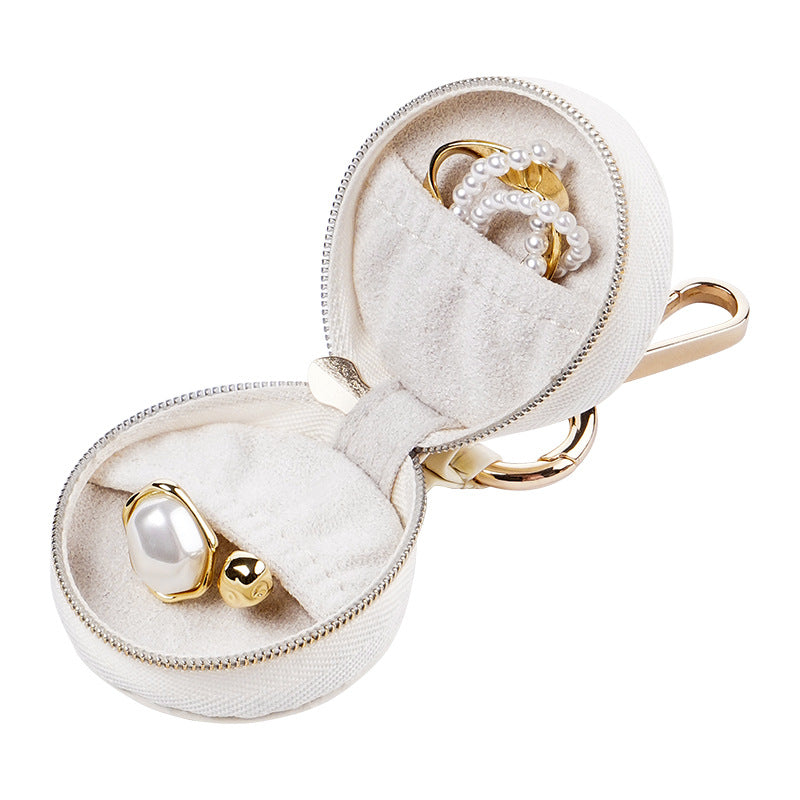 Compact PU Travel Jewelry Organizer Hanging Hook S5P400