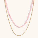 Load image into Gallery viewer, Twin Layer O Chain Necklace Steel Gold Plated S5P232