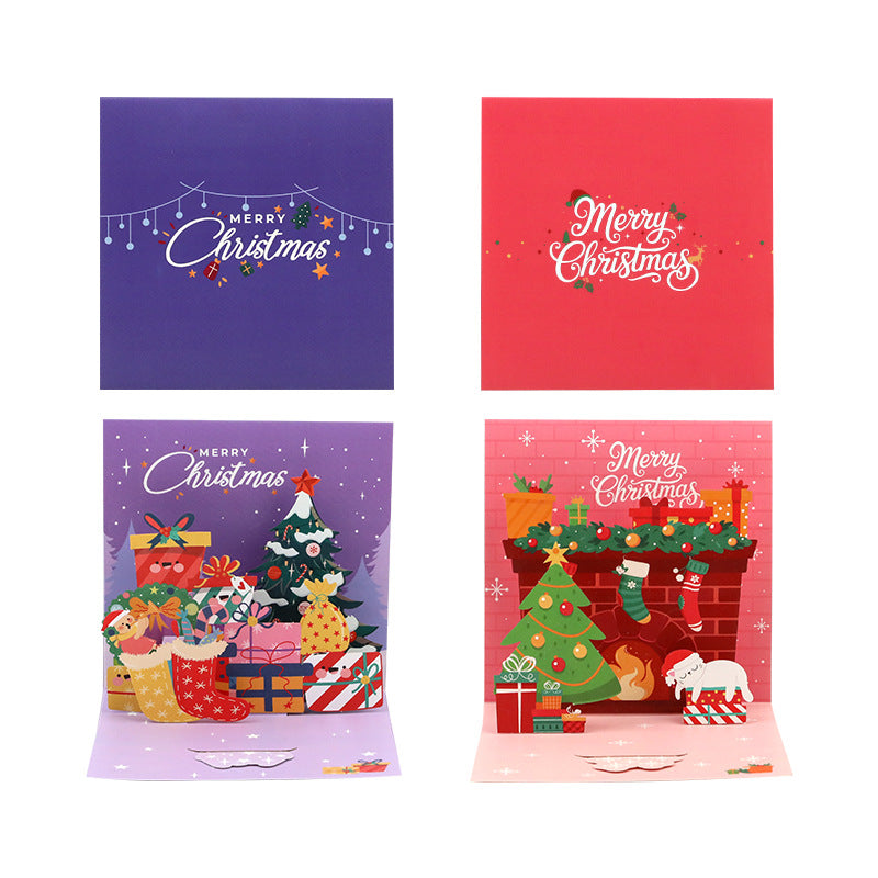 3D Cartoon Christmas Greeting Card N6K302