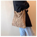 Load image into Gallery viewer, Women's Woven Polyester Vintage Tote Bag N6J164
