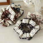 Load image into Gallery viewer, Floral Lace Bandana Scrunchie Women N6D002