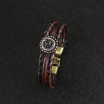 Load image into Gallery viewer, Multi Layer Braided Leather Bracelet S5P604