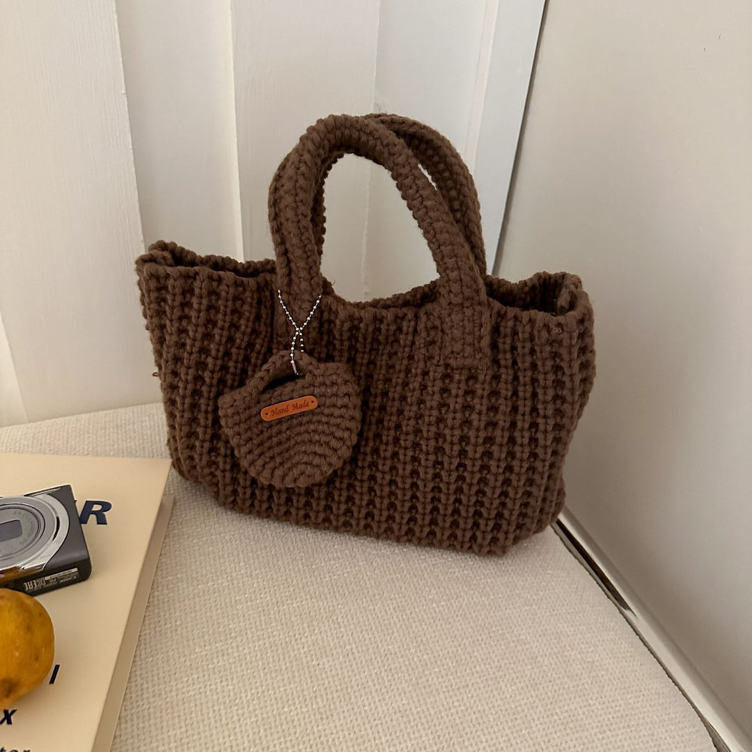 Women's Woven Cotton-Feel Shoulder Phone Bag N6J172