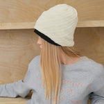 Load image into Gallery viewer, Slouchy Cotton Acrylic Solid Knit Beanie Women N6H214