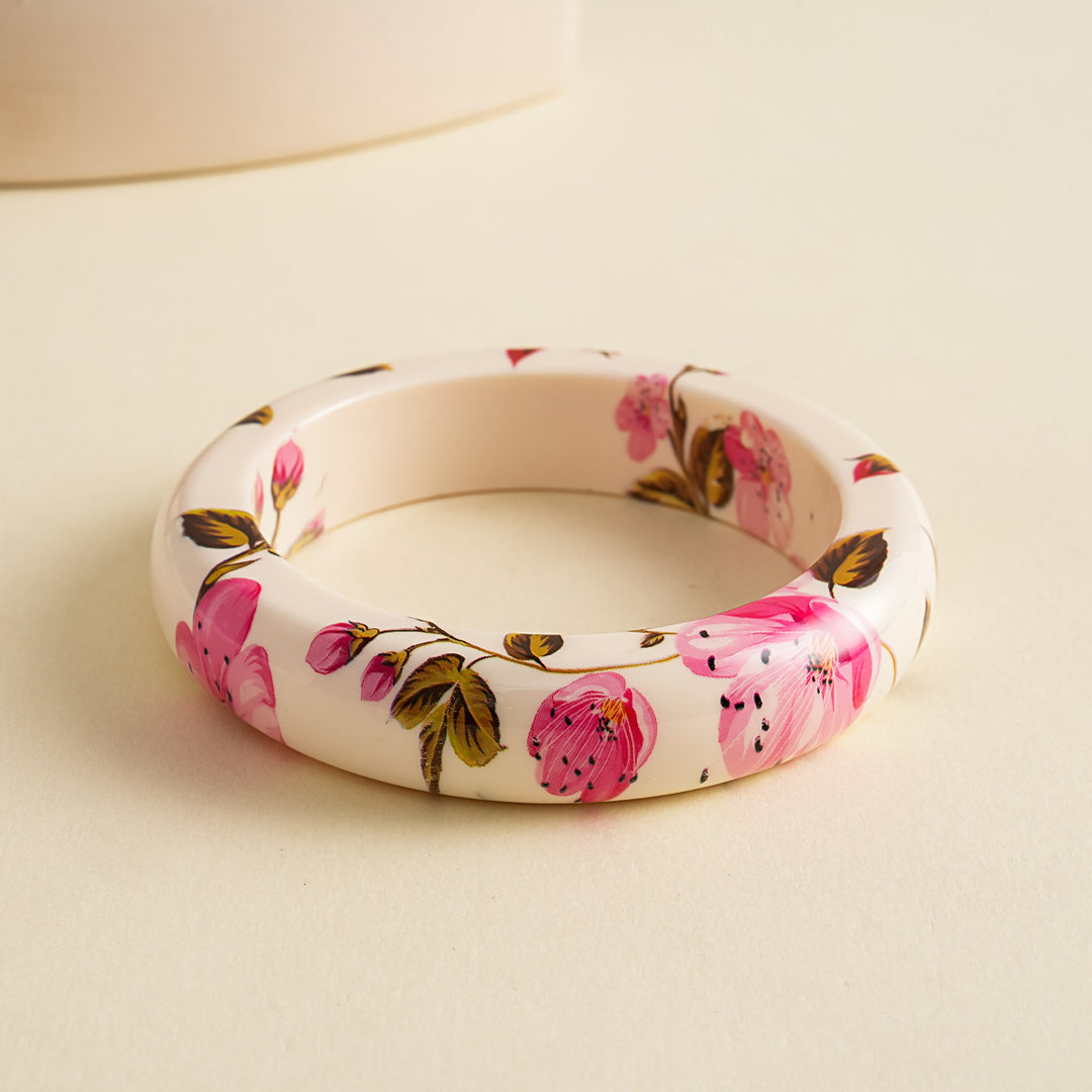 Womens Vintage Floral Resin Circle Bracelet N6K127
