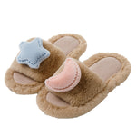 Load image into Gallery viewer, Star Moon Color Block Open Toe Slippers Women M5A283