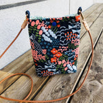 Load image into Gallery viewer, Hand-Embroidered Cotton Crossbody Phone Pouch  S5P288