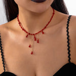 Load image into Gallery viewer, Halloween Gothic Style Beaded Necklace  S5P583