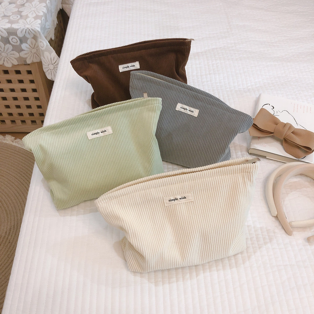 Solid Corduroy Texture Canvas Organizer S5P328