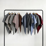 Load image into Gallery viewer, Triangle Wool Blend Shawl Cape Stripe Patchwork N6H308