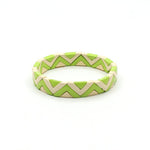 Load image into Gallery viewer, Wave Triangle Links Cuff Enamel Steel Elastic S5P142